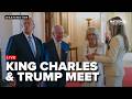 Trump and First Lady participate in greeting with King Charles