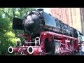 Germany  east friesland  emden city center and main station with old steam locomotive