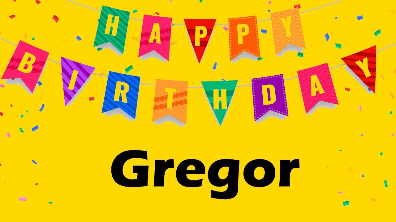 Happy Birthday to Gregor - Birthday Wish From Birthday Bash - YouTube