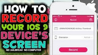 Как записать видео с экрана iPhone iPad iOS 9 , 9.1, 9.2(Очень сложно найти программу , которая поможет захватить видео с экрана iOS устройства. С помощью этого видео..., 2016-02-21T15:15:57.000Z)