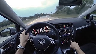 : 2017 Volkswagen Golf Alltrack TSI SE Manual Wagon - POV Sunset Drive (Binaural Audio)