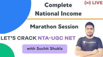 Complete National Income | 3-Hour Marathon Session | NTA UGC NET | Suchit Shukla