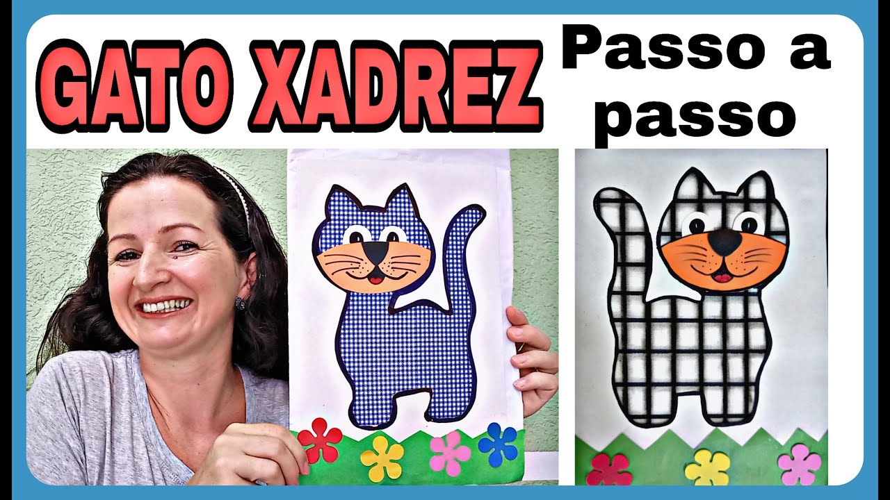 Livro projeto gato xadrez 1  Gato xadrez, Pintura de gatos