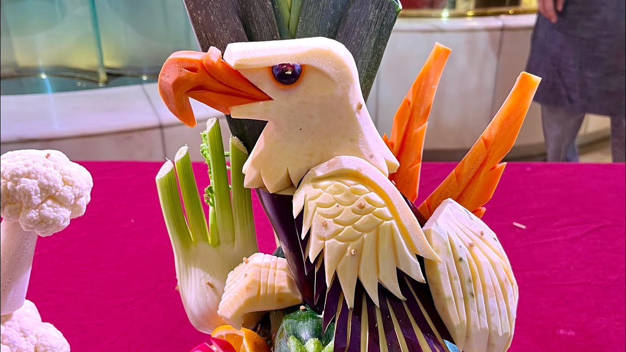 Timelapse Fruit Carving Demonstration Island Princess Princess 