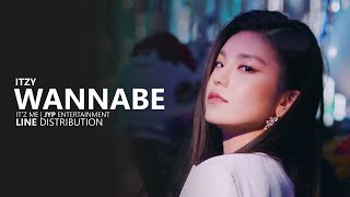 [CORRECTION IN PINNED COMMENT] ITZY 있지  WANNABE | Line Distribution