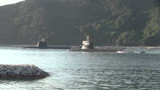 海上自衛隊 潜水艦 みちしお SS-591 由良出港