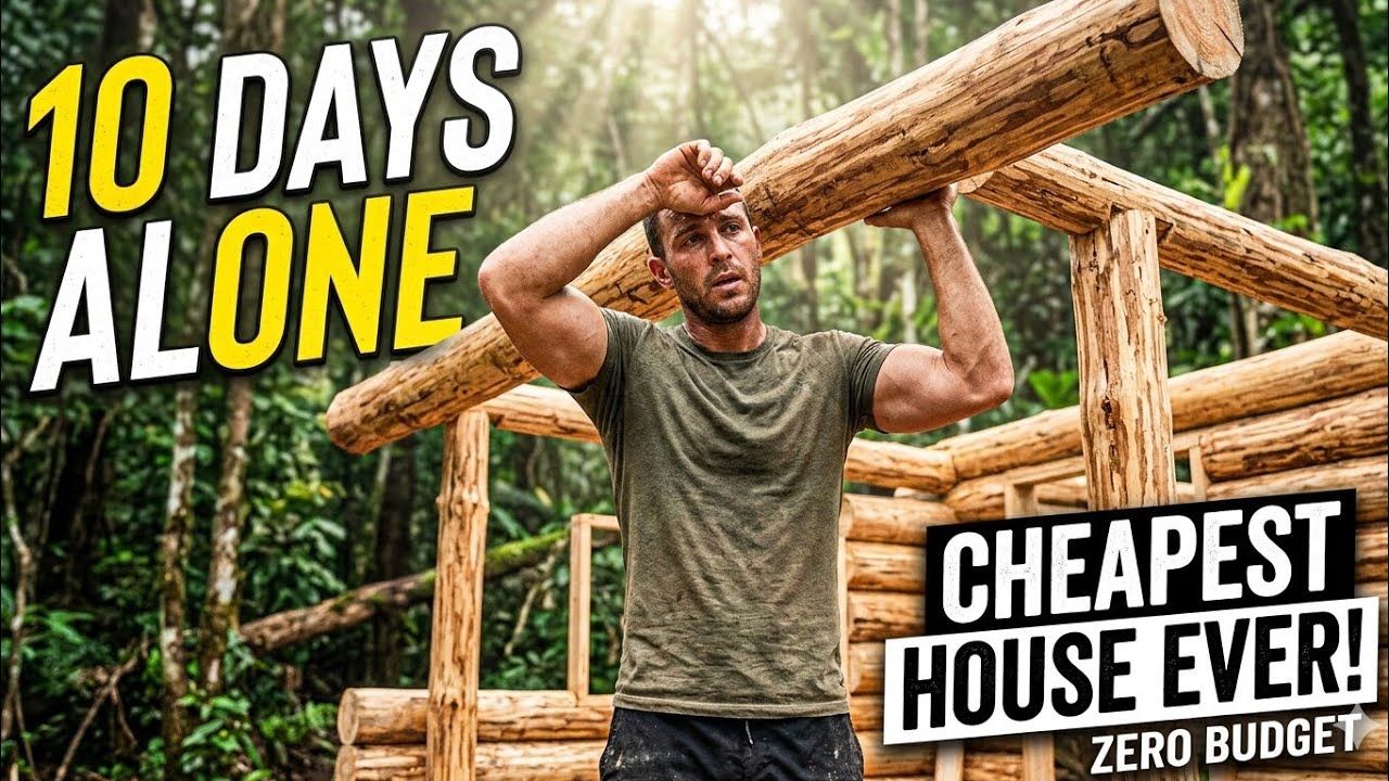 Man Builts a Cheapest House Ever in 10 Days (Alone in the Forest) - YouTube