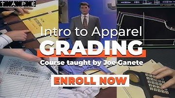 Career Training for the Fashion Industry | Intro to Apparel Grading | Official course trailer