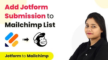 How to Add New Jotform Submissions to a Mailchimp List - Jotform Mailchimp Integration