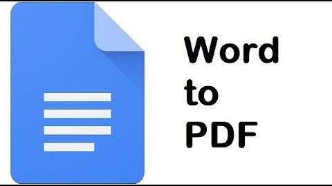 How To Convert Word To PDF in Google Docs