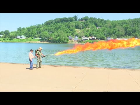 Veterans picnic kicks off with flamethrower demonstration