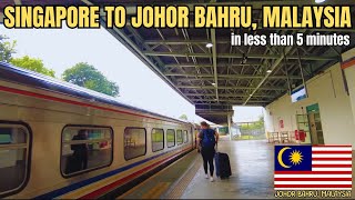 Crossing Borders: Singapore to Johor Bahru in 5 Minutes! 🇸🇬🚂🇲🇾