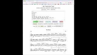 ABC Transcription Tool - New improved transpose functionality!