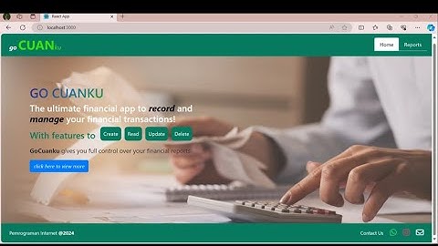 Website Transaksi Keuangan | UAS Pemrograman Internet
