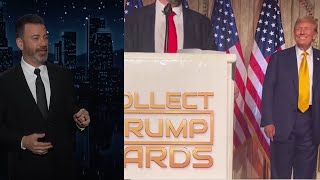 Jimmy Kimmel rips Trump Crypto NFT' Nutjobs  Mar-A-Lago Partying