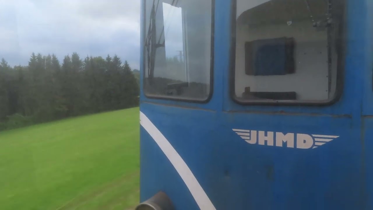 Czech Republic: JHMD, travelling onboard behind loco 705.915 between Kamenice nad Lipou & Včelnička