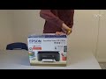 Epson inkjet printer XP-2100 Unboxing and Installation