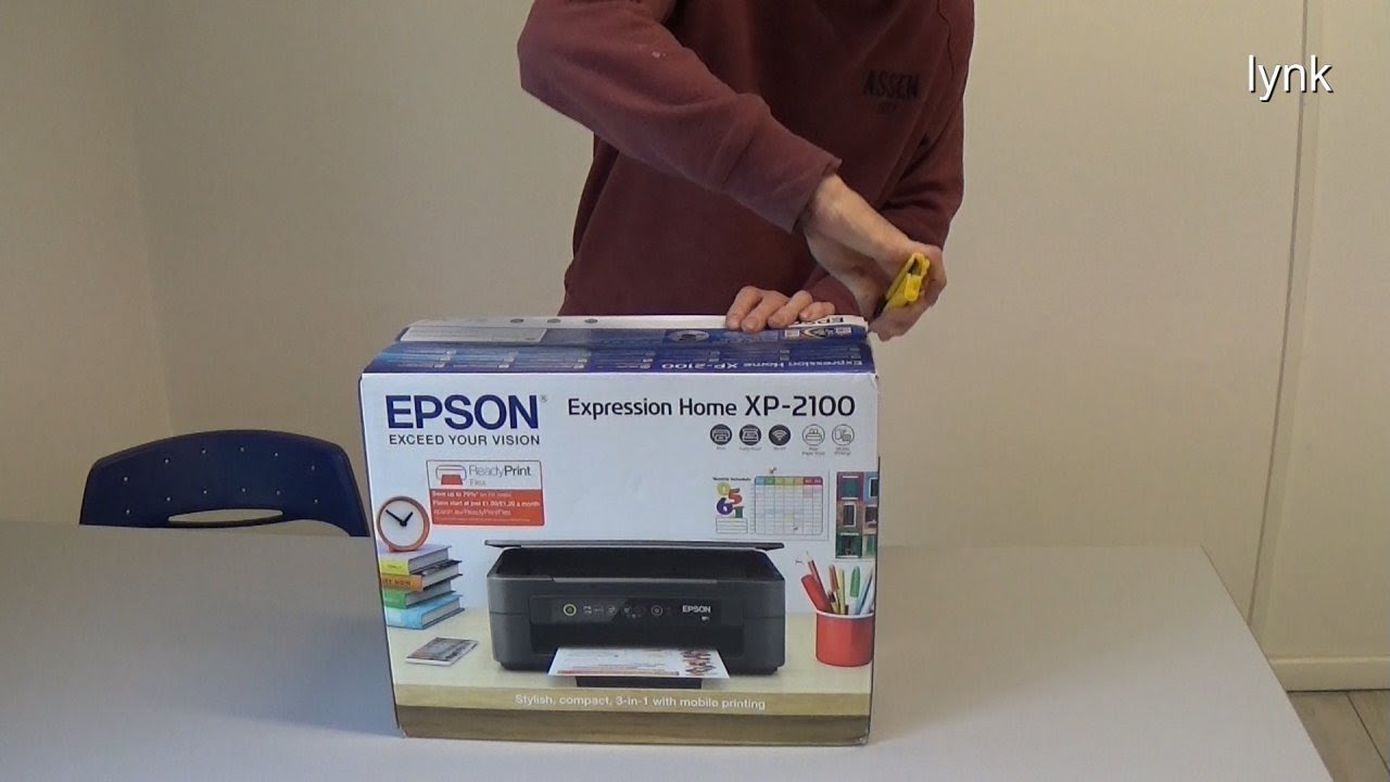 Smigre Envision Egenskab Epson inkjet printer XP-2100 Unboxing and Installation - YouTube
