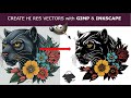 Create Hi Res vectors with GIMP and INKSCAPE