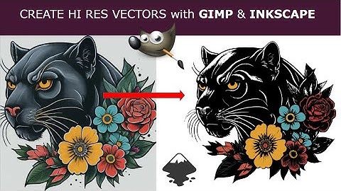 Create Hi Res vectors with GIMP and INKSCAPE