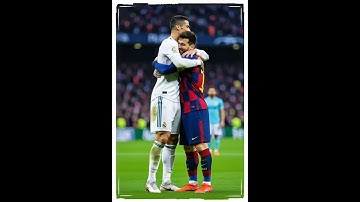 Ronaldo and Messi hugged each other