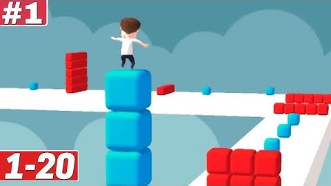 Stack Surf 3D Gameplay Walkthrough Level 1-10-20 iOS Android Noob vs Hack