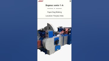 🚨 FOR SALE  Bagmac Senior 1-A – Paper Bag Making Machine with Online Flexo Printing @Machinedalal