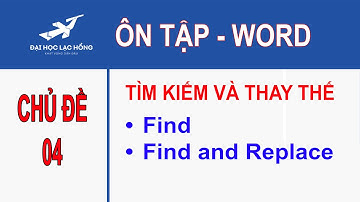 ÔN TẬP - WORD | Tìm kiếm và Thay thế | Find, Find and Replace | #msword #tinhoc
