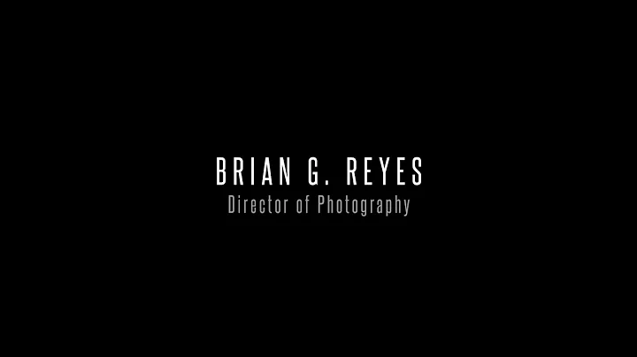 Brian G. Reyes 2014 Reel