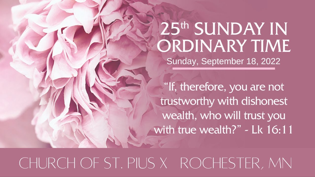 25th Sunday of Ordinary Time YouTube