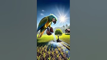 The Parrot Waters The Mango Tree 🦜😭