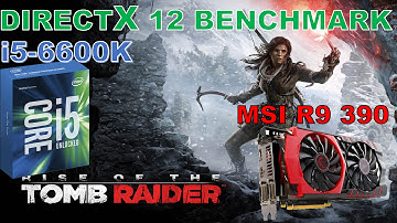 Rise of the Tomb Raider DirectX 12 Benchmark R9 390 and i5 6600K (Very High 1080P)