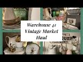 Warehouse 41 haul!! #vintage #antique #thrifting 🌸💐🐇