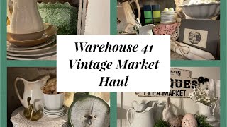 Warehouse 41 haul!! #vintage #antique #thrifting
