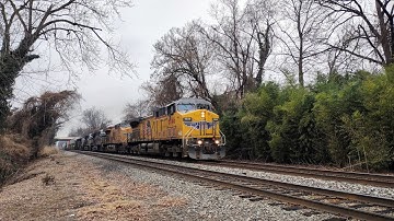 NS 274 with two UP engines in Charlottesville Virginia