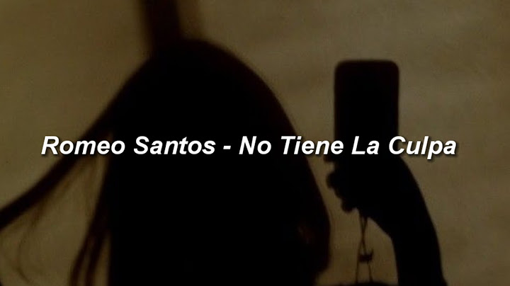 Romeo Santos - No Tiene La Culpa 💔|| LETRA