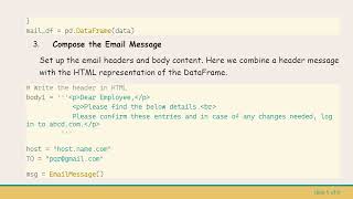 Sending an Email with a DataFrame Embedded as a Table in Python