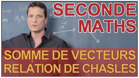 Somme de vecteurs et relation de Chasles - Maths seconde - Les Bons Profs