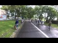 pedestrians on the bike path