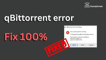 qBittorrent error