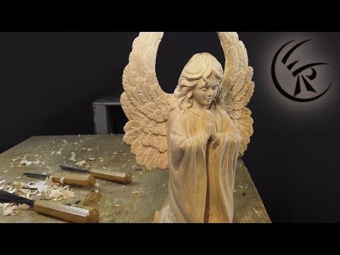 Woodcarving "Angel" ►► Timelapse