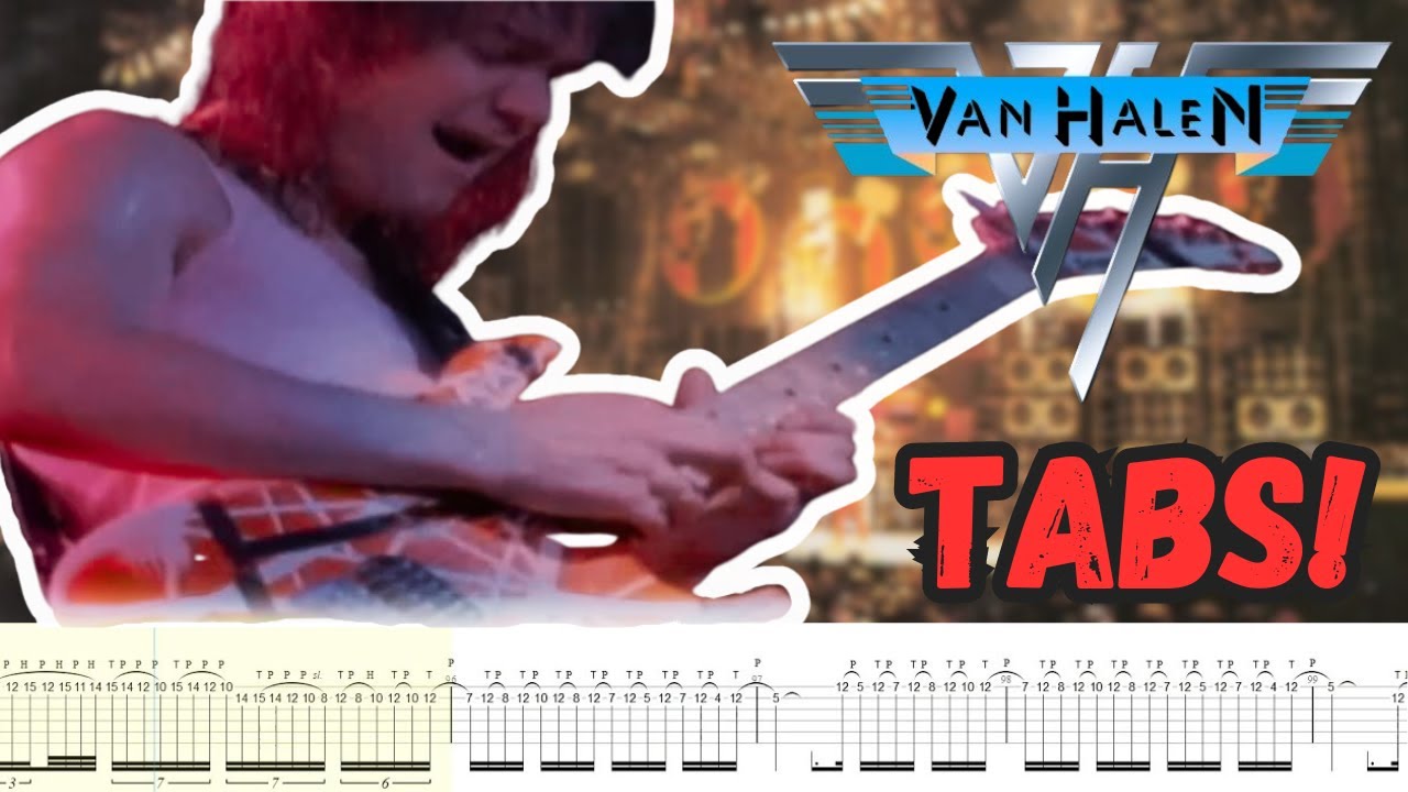 ERUPTION Eddie Van Halens Insane Rock Guitar Skills   Guitar Tab Included