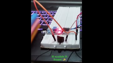IR sensor with buzzer  for obstacle detection and warning.  COMMEN Tif you want tutorial video too!✌