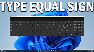 How To Type Equal Sign on HP Laptop