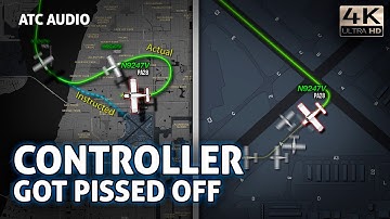 Controller SCOLDS the Pilot after multiple fails. Real ATC Audio