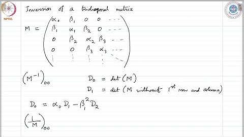 mod05lec41 - Tridiagonal matrices and continued fraction