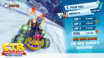Crash Team Racing Nitro Fueled: Developer Time Trial - Polar Pass