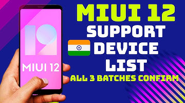 Miui 12 India Supported Devices List Confirm | Miui 12 India Release Date | Miui 12 India