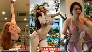 Sexy workout with (Aya tubillo) pinay model