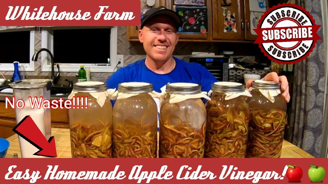 How To Make Easy Homemade Apple Cider Vinegar DIY! - YouTube
